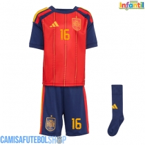 Camisa de time de futebol Espanha Rodri Hernandez #16 Replicas 1º Equipamento Infantil Mundo 2026 Manga Curta (+ Calças curtas)